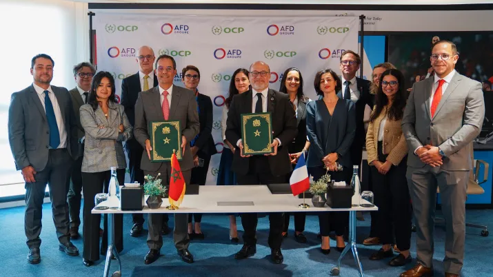 Signature du partenariat entre l'AFD et OCP à Rabat
