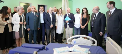 L’inauguration du nouveau bâtiment de l'hôpital public universitaire de la Quarantaine au Liban